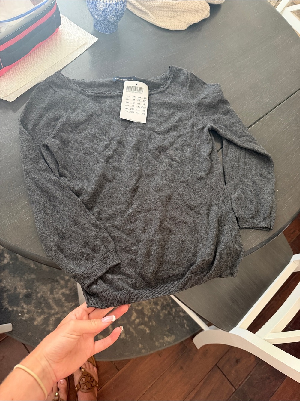 Brandy Melville NEW WITH TAG Grey Long Sleeve Sweater